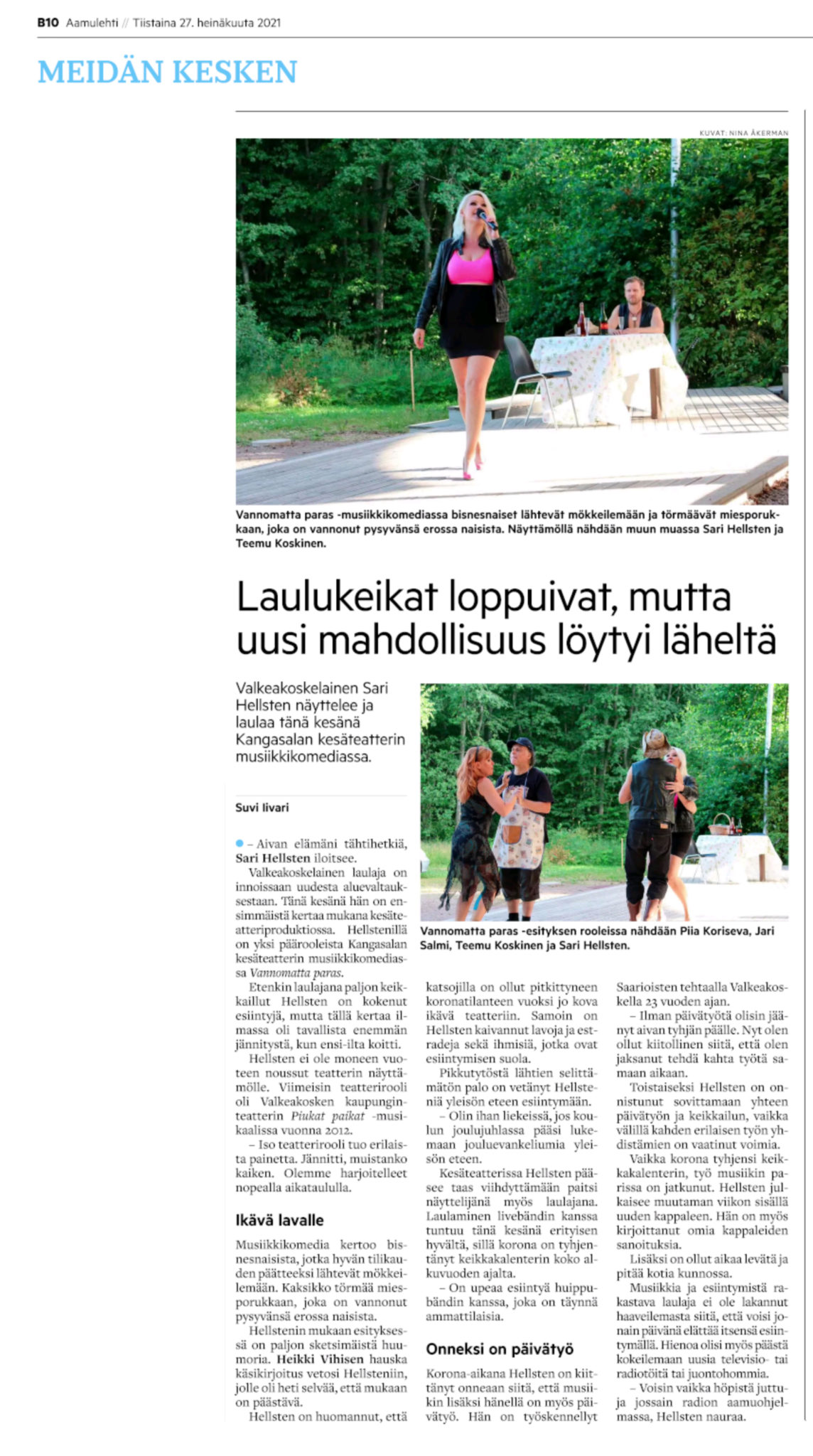 AAMULEHTI 27.7.2021